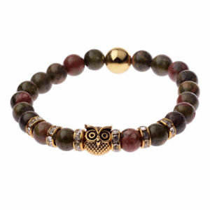 【送料無料】ブレスレット　アクセサリ―　チェーンブレスレットレースファッションビンテージビーズnatural stone elastic chain bracelet lace up fashion charm vintage beaded strand