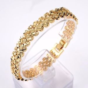 【送料無料】ブレスレット アクセサリ― 18kイェローゴールドmenswomensブレスレット7811mmリンクgfジュエリー18k yellow gold filled menswomens bracelet 7811mm watch chain link gf jewelry