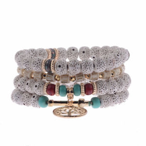 【送料無料】ブレスレット　アクセサリ―　ボヘミアンブレスレットファッションマルチカラービーズストランドレースlace up bohemian wooden bracelets fashion multi color trendy charm beaded strand