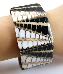 【送料無料】ブレスレット　アクセサリ―　コーンシェルカフストレッチブレスレットインチnatural cone shell stretch cuff bracelet 6 to 8 inch adjustable jewelry ca133 12,226円