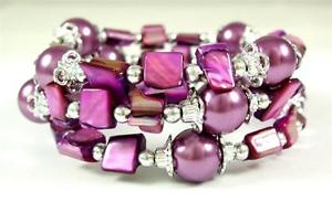 【送料無料】ブレスレット　アクセサリ―　アワビガラスビーズストランドカフブレスレットジュエリーダnatural abalone shell glass beads strand cuff bracelet adjustable jewelry da201