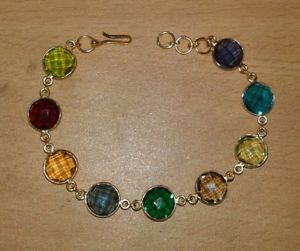 【送料無料】ブレスレット　アクセサリ―　シトリンガーネットマルチクォーツブレスレットdelightful citrine,garnet amp; multi quartz gemstone gold plated women bracelet