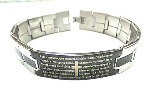 【送料無料】ブレスレット　アクセサリ―　ステンレスpadre nuestroブレスレットstainless steel padre nuestro mens bracelet brand