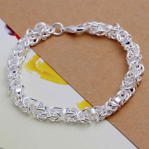 【送料無料】ブレスレット　アクセサリ―　アルジェントスターリングプラークブレスレットリンクas fr38646 925 bijoux en argent sterling plaque aucun chaine bracelets link