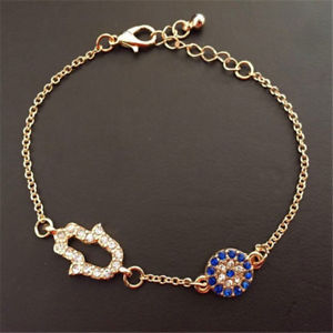 【送料無料】ブレスレット　アクセサリ―　メインクリスタルビンテージas fr33228 valeur charms hamsa main cristal vintage femmes en alliage de zinc b