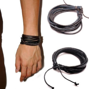 【送料無料】ブレスレット　アクセサリ―　デレーダーsm de35250 manner synthetische leder geflochtene seil casualsporty