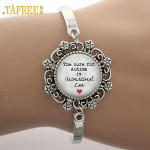 【送料無料】ブレスレット　アクセサリ―　as fr33414 remede pour lautisme est lamour inconditionnel verre gem dentelle