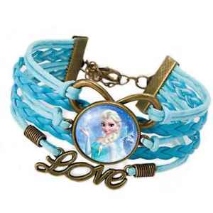 【送料無料】ブレスレット　アクセサリ―　デアンナカボションas de34071 elsa anna prinzessin portrait cabochon infinite deauen zink legierun