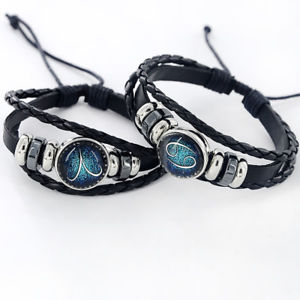 【送料無料】ブレスレット　アクセサリ―　デシュワルツas de33066 schwarz 12 constellation zeichen mit perlen tierzeichen zink legieru