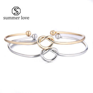 【送料無料】ブレスレット　アクセサリ―　デリーベas de51563 einfache draht knoten liebe fur frauen metall frau versilbert