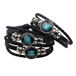 【送料無料】ブレスレット　アクセサリ―　デレーダーas de35590 12 constellation manner deauen geflochtenes leder zink legierung fau
