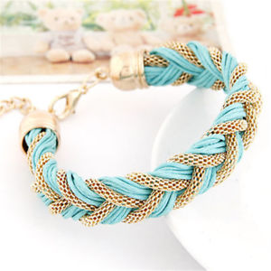 【送料無料】ブレスレット　アクセサリ―　デワートレーダーas de38234 wert boho charme punkweinlese gesponnene deauen zink legierung leder