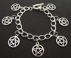 【送料無料】ブレスレット　アクセサリ―　プラタpentculo pulsera plata tibetana pentagrama hecho a mano
