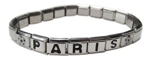【送料無料】ブレスレット　アクセサリ―　イタリアリンクブレスレットパリリンクボールサッカーitalian link bracelet registration paris 2 links ball football