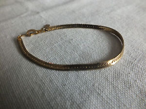 【送料無料】ブレスレット　アクセサリ―　クラスプブレスレットゴールドトーンニースbeautiful clasp bracelet gold tone signed gold plated 18w 7 long nice