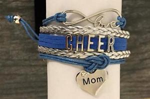 【送料無料】ブレスレット　アクセサリ―　ブレスレットカスタムチアリーディングブレスレットcheer mom charm bracelet custom cheerleading mom bracelet cheer jewelry