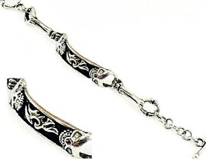 【送料無料】ブレスレット　アクセサリ―　スチールブレスレットゴシックtribal steel bracelet, gothic man woman skull, jewelry