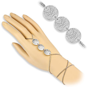 【送料無料】ブレスレット　アクセサリ―　チェーンシルバースレーブチェーン listinghand chain lotus flower silver brass womens slave chain hand jewelry women 12,565円