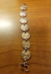 【送料無料】ブレスレット　アクセサリ―　ビンテージペニーブレスレットvintage copper 1970s 80s penny bracelet