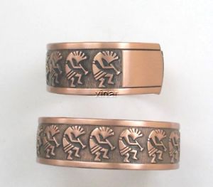 【送料無料】ブレスレット　アクセサリ―　ココペリカフブレスレットcopper kokopelli cuff bracelet