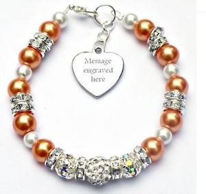 【送料無料】ブレスレット　アクセサリ―　パーソナライズブレスレットpersonalised engraved leukemia awareness bracelet gift fundraising charity