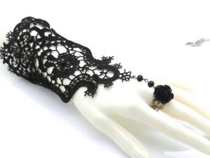 【送料無料】ブレスレット アクセサリ― ローズレースブレスレットスレーブリングrose lace bracelet slave w ring women
