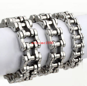 【送料無料】ブレスレット　アクセサリ―　ステンレスオートバイチェーンブレスレットホリデーchoose stainless steel motorcycle chain design bracelet friends holiday gift