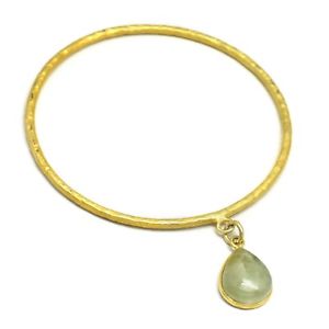 【送料無料】ブレスレット　アクセサリ―　ニューlistinghammered 22kyellow gold plated prehnite gemstone handmadebracelets jewelry listinghammered 22k yellow gold plate