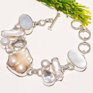 【送料無料】ブレスレット　アクセサリ―　ブリスタートパーズエスニックファッションジュエリーブレスレットblister biwa pearl topaz gemstone ethnic fashion jewelry bracelet sb1777