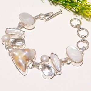 【送料無料】ブレスレット　アクセサリ―　ブリスタートパーズエスニックファッションジュエリーブレスレットblister biwa pearl topaz gemstone ethnic fashion jewelry bracelet sb1765