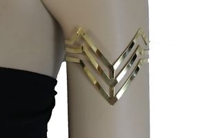 【送料無料】ブレスレット　アクセサリ―　メタルアッパーアームカフブレスレットファッションジュエリーfun women gold metal upper arm high cuff bracelet fashion jewelry wonder costume 13,244円