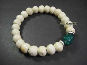【送料無料】ブレスレット　アクセサリ―　ナガジプシーハンドメイドストレッチファッションブレスレットb4299 wrist stretch resin bovine bone naga gypsy handmade fashion bracelet