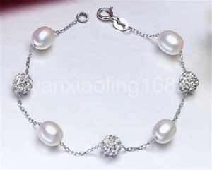 【送料無料】ブレスレット　アクセサリ―　ファッションブレスレットスターリングfashion charm bracelet pearl jewelry natural freshwater pearl 925 sterling silve
