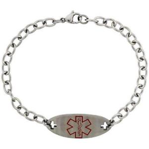 【送料無料】ブレスレット　アクセサリ―　ステンレススチールブレスレットstainless steel medical alert id bracelet 12,905円