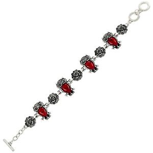 【送料無料】ブレスレット　アクセサリ&mdash;　フクロウチェーンブレスレットトグルクラスプowl amp; flower fashionable gemstone chain bracelet toggle clasp 2 colors｜hokushin