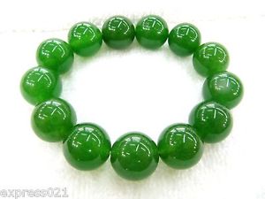 【送料無料】ブレスレット　アクセサリ―　10mmwアジアブレスレット10mm w rich asian antique green chinese jadejadeite smooth beads bracelet