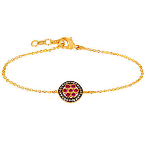 【送料無料】ブレスレット　アクセサリ―　ジルコンczブレスレットfashion jewelry womens red zircon gold plated cz brass beautiful bracelet gift