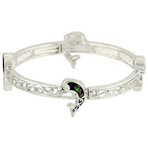 【送料無料】ブレスレット　アクセサリ―　イルカファッショナブルブレスレットアワビパウアシェルdolphin fashionable stretchable bracelet abalone paua shell silver plated 12,565円