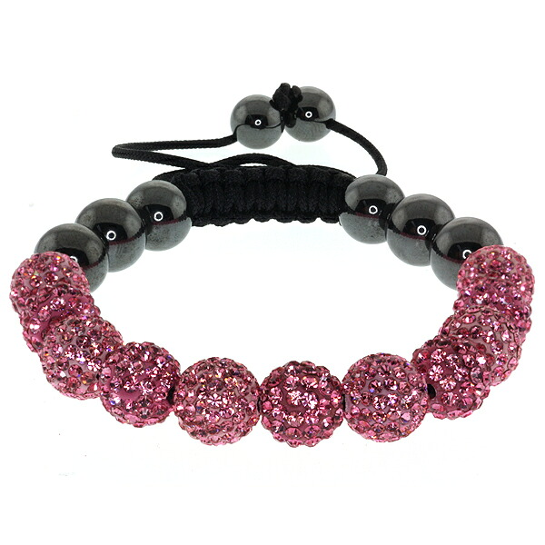 【送料無料】ブレスレット　アクセサリ―　アウトブレスレットヒップホップピンクディスコボールfully iced out bracelet hip hop pave 11 pink disco ball adjustable