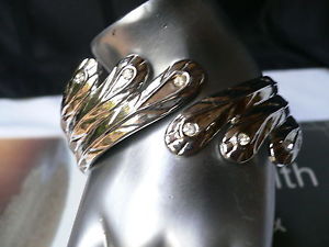 【送料無料】ブレスレット　アクセサリ―　ブレスレットファッションカフアジャスタブル women bracelet fashion silver metal angel wings cuff adjustable rhinestones