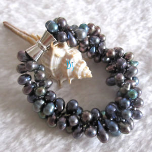 【送料無料】ブレスレット　アクセサリ―　バロックブレスレット8 67mm baroque 3row freshwater pearl bracelet pearl jewelry ukmore colors