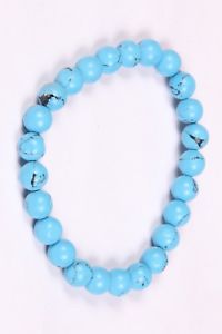 【貨物輸送無料】腕輪 付属物― ビーズゴムブレスレットゴムブレスレット listingturquoise plain smooth beads rubber bracelet,round rubber bracelet