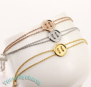 【送料無料】ブレスレット アクセサリ— テレビドラマピノキオボタンブレスレットローズquality korean tv drama pinocchio button bracelet rose gold plated made in korea|hokushin