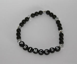 【送料無料】ブレスレット　アクセサリ―　リクエスト*シルバー* handmade bracelet beaded bracelet with request name personalised * silver * handmade
