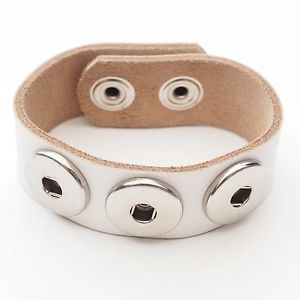 【送料無料】ブレスレット　アクセサリ―　ブレスレットホワイトボタンブレスレットレディースプッシュブレスレット leather bracelet white push button bracelet real leather womens bracelet