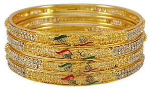 【送料無料】ブレスレット　アクセサリ―　indien de couleurczブレスレッツブレスレットnuptialesindien de couleur or cz kada femmes bracelets bracelet bijoux nuptiales