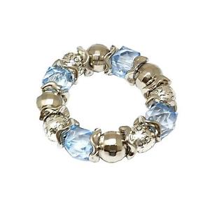 【送料無料】ブレスレット　アクセサリ―　オリヴィアmujerアズールacrilico cuenta plateado pulseraelasticathe olivia collection mujer azul acrilico cuenta plateado pulsera el
