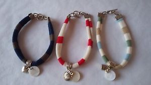 【送料無料】ブレスレット　アクセサリ―　ブレスレットファブリックストロークブレトン100 bracelet fabric side stroke bretonne