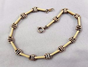 【送料無料】ブレスレット　アクセサリ―　ヴィンテージジュエルブレスレットスチールベークライトプラスチック？ベージュvintage jewel bracelet steel bakelite or resin or plastic beige a2