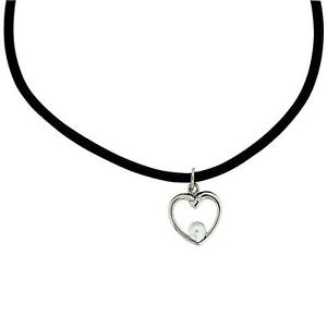【送料無料】ブレスレット　アクセサリ―　ヘルツhenley glamour mdchen herz amp; wei kunst perlen halskette auf schwarze schnur